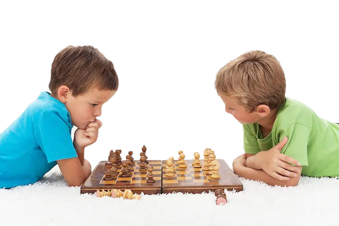 Crianças Jogando Xadrez